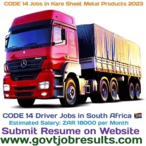CODE 14 Jobs in Kare Sheet Metal Products 2023