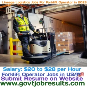 Lineage Logistics Jobs for Forklift Operator in 2023