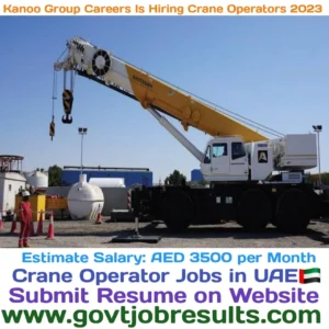 Kanoo Group Careers is Hiring Crane Operators in 2023