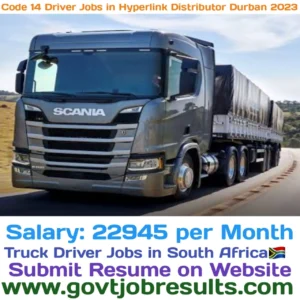 Code 14 Driver Jobs in Hyperlink Distributors Durban 2023