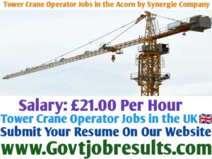 Tower Crane Operator Jobs in the Acorn by Synergie Company