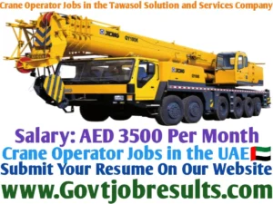 Crane Operator Jobs in the Tawasol Solution and Services Company