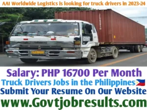 AAI Worldwide Logistics is looking for truck drivers in 2023-24