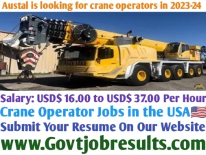 Austal is looking for crane operators in 2023-24