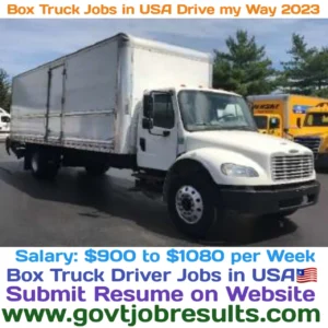 Box Truck Jobs in USA Drive My Way 2023
