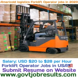 Americold Logistics Forklift Operator Jobs in 2023