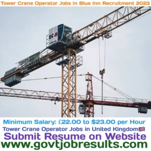Tower Crane Operator Jobs in Blue INN Recruitment 2023