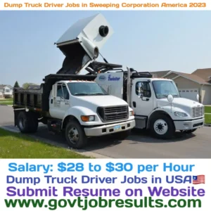 Dump Truck Driver jobs in Sweeping Corporation America 2023