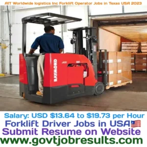 AIT Worldwide Logistics Inc Forklift Operator jobs in USA 2023