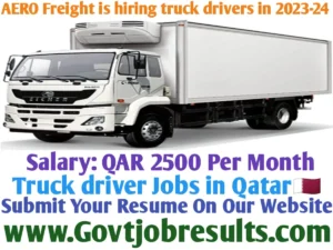 AERO Freight is hiring truck drivers in 2023-24
