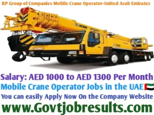 RP Group of Companies Mobile Crane Operator-United Arab Emirates