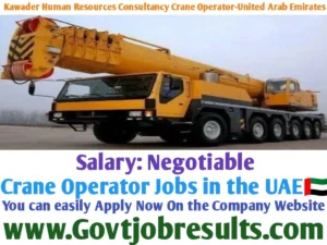Kawader Human Resources Consultancy Crane Operator-United Arab Emirates