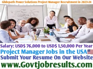 Glidepath Power Solutions Project Manager Recruitment in 2023-24
