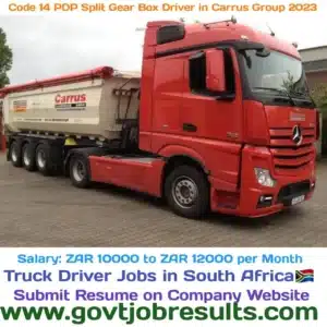 CODE 14 PDP Split gear Box Driver in Carrus Group 2023