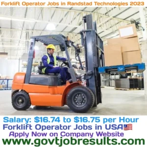 Forklift Operator Jobs in Randstad Technologies 2023