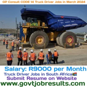 GP Consult CODE 14 Truck Driver Jobs in March 2024
