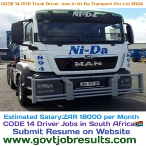 CODE 14 PDP Truck Driver Jobs in Ni-DA Transport Pvt Ltd 2024