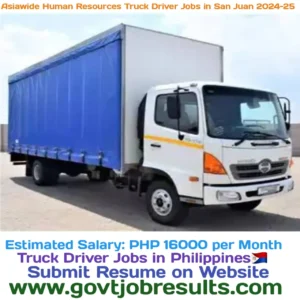 Asiawide Human Resources Truck Driver Jobs in San Juan 2024-25