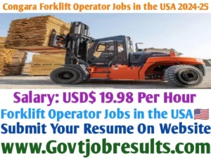 Conagra Forklift Operator Jobs in the USA 2024-25