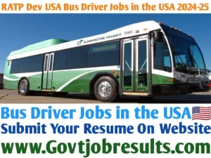 RATP Dev USA Bus Driver Jobs in the USA 2024-25