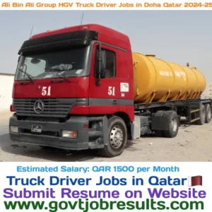 Ali Bin Ali Group Hgv Truck Driver jobs in Doha Qatar 2024-25