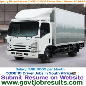 IParty Bloemfontein CODE 10 PDP Driver Recruitment 2024-25 
