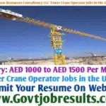 Apple Human Resources Consultancy LLC Tower Crane Operator Jobs in the UAE 2024-25