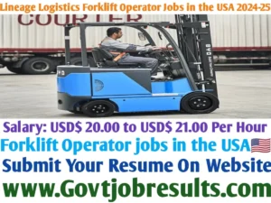 Lineage Logistics Forklift Operator Jobs in the USA 2024-25
