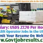 ``Midwest Motor Express Forklift Operator Jobs in the USA 2024-25
