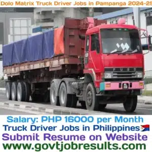 Dolo Matrix Truck Driver Jobs in Pampanga 2024-25