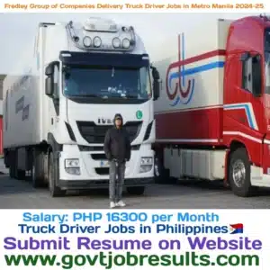 Fredley Group of Companies Delivery Truck Driver Jobs in Metro Manila 2024-2025