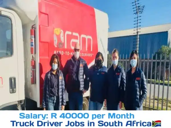 RAM hand to hand Couriers Truck Driver Jobs in Cape Town South Africa 2024-25