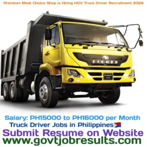 Premium Choice Meat Shop is Hiring HGV Truck Driver Recruitment in 2024