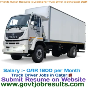 Friends Human Resources is looking for Truck Driver in Doha Qatar 2024