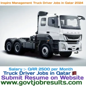 Inspire Management Truck Driver Jobs in Qatar 2024