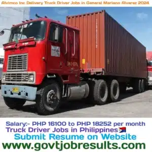 Alvimco Inc Delivery Truck Driver Jobs in General Mariano Alvarez 2024
