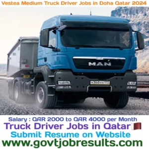 Vestea Medium Truck Driver Jobs in Doha Qatar 2024