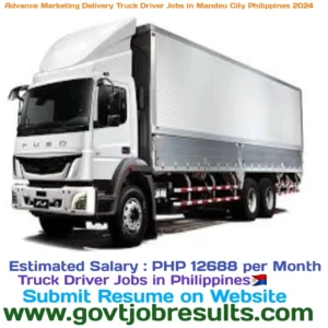 Advance Marketing Delivery Truck Driver Jobs in Mandeu City Philippines 2024