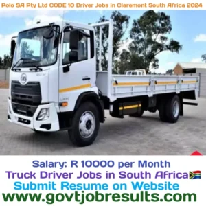 Polo SA Pty Ltd CODE 10 Driver Jobs in Claremont South Africa 2024