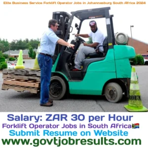 Elite Business Service Forklift Operator Jobs in Johannesburg South Africa 2024