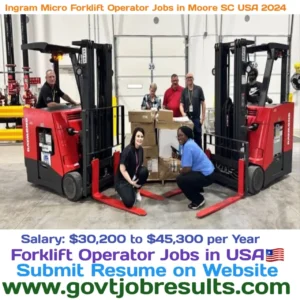 Ingram Micro Forklift Operator Jobs in Moore SC USA 2024