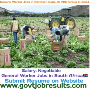 General Worker Jobs in Northern Cape At VKB Group in 2024