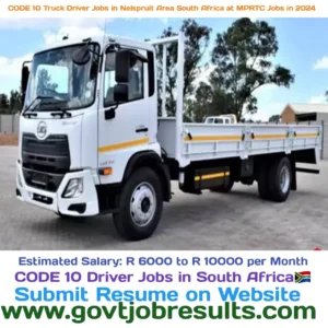 CODE 10 Truck Driver Jobs in Nelspruit Area South Africa at MPRTC Jobs in 2024