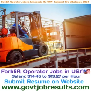 Forklift Operator Jobs in Minnesota at NTW- National Tire Wholesale 2024