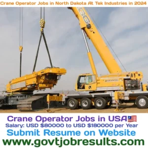 Crane Operator Jobs in North Dakota at TEK Industries in 2024