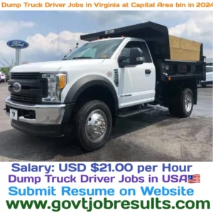 Dump truck Driver Jobs in Virginia at Capital Area Bin in 2024