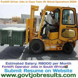 Forklift Driver Jobs in Cape Town at Astral Operations 2024