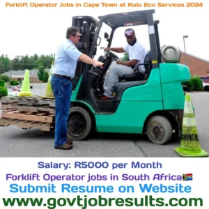 Forklift Operator Jobs in Cape Town At Kulu Eco Services in 2024