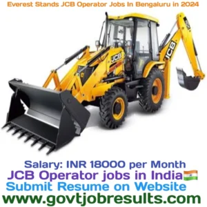 Everest Sands JCB Operator Jobs in Bengaluru in 2024