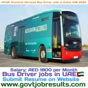 AYKA Technical Services Bus Driver Jobs in Dubai UAE 2024